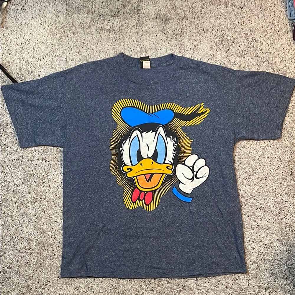 Mickey Unlimited Donald Duck‎ Gray T Shirt Size XL